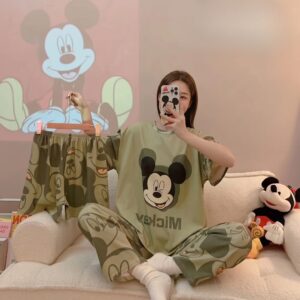 3-Piece Mickey Mouse Nightwear Set for Kids – Soft Cotton Pajamas