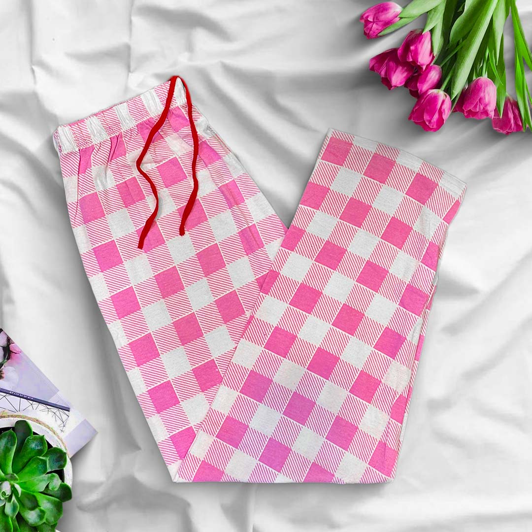 Pink Barbie women cotton trouser comfortable casual home wear