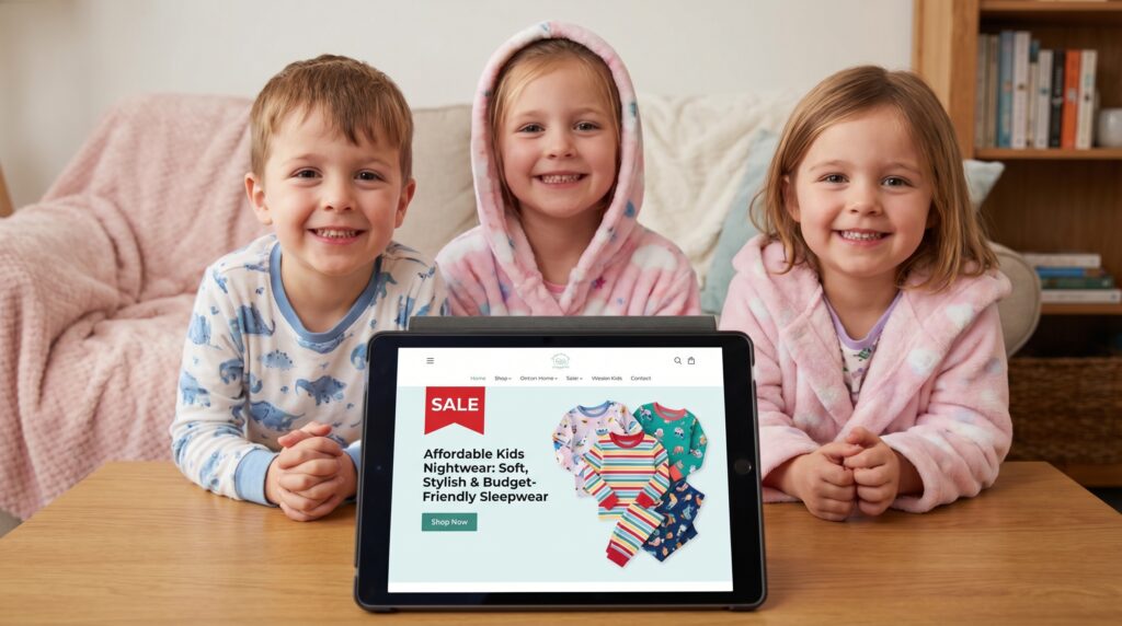 Affordable Kids Nightwear Online soft cotton sleepwear for children