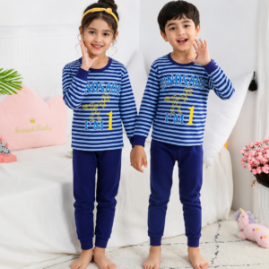 Blue Dinosaur Kids Cotton Suit Set