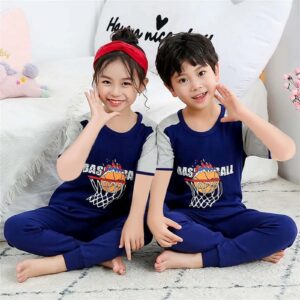 Kids basketball half sleeve sports suit comfortable wear