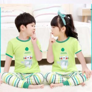 Water Cat Half Sleeve Kids Summer Suit